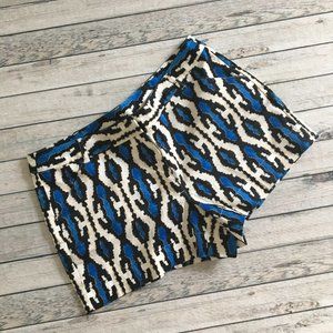 Nicole Miller Ikat tribal print shorts 8 M